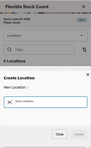Create Location (Quick) Create Location (Quick)