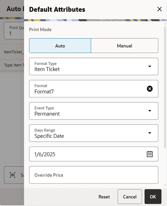 Default Attributes