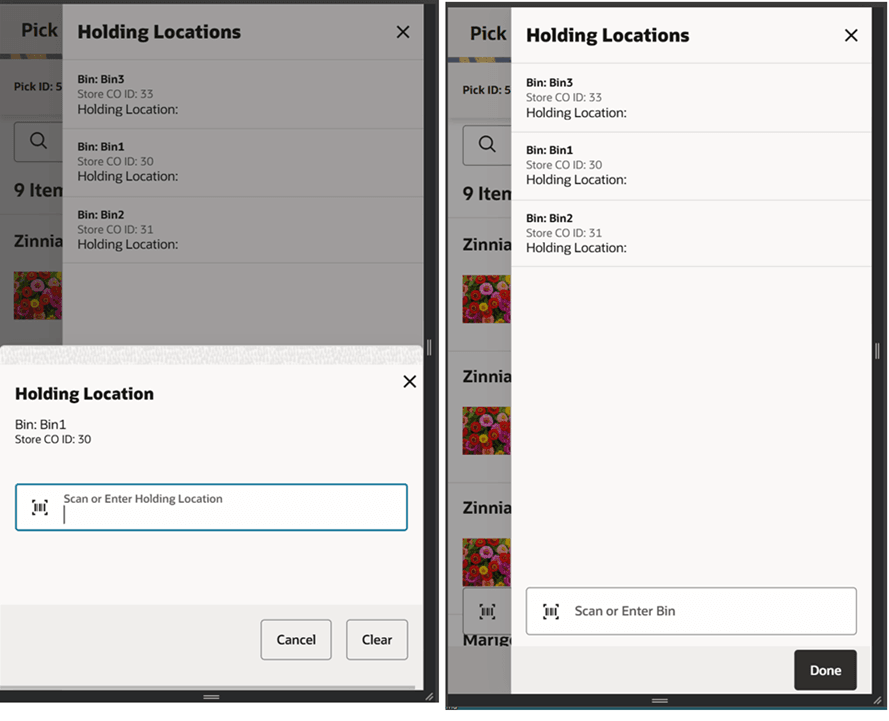 Holding Location Holding Location