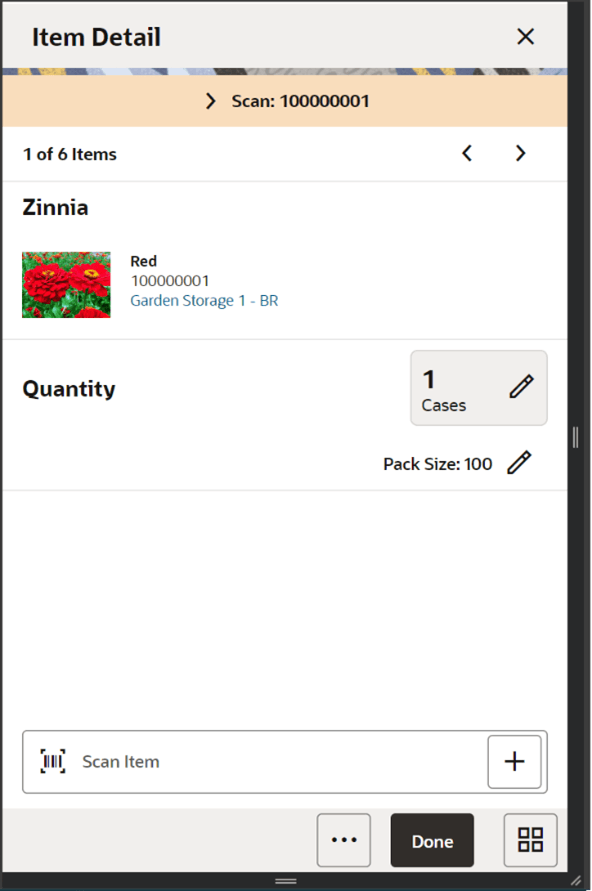 Item Detail Screen