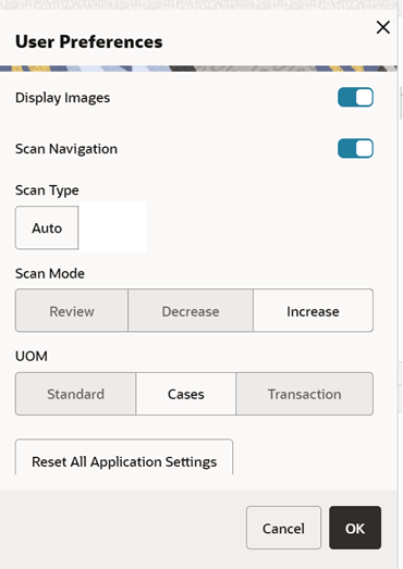 Preferences Preferences