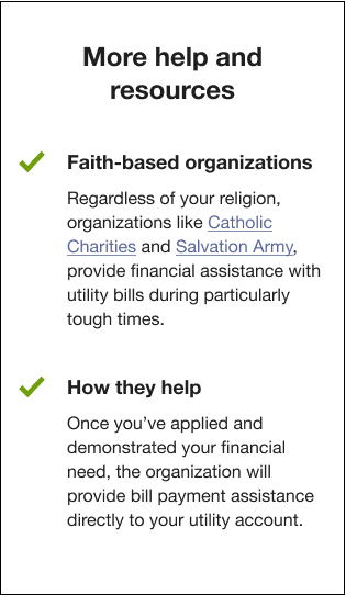 This image shows an example of the faith-based variation.