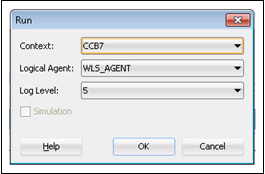 Select appropriate values for Context and Logical Agent fields. Select appropriate values for Context and Logical Agent fields.