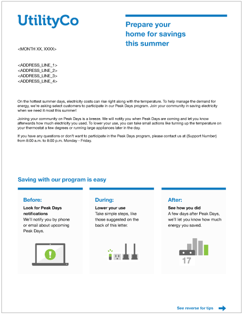 Front page of the Pre-season Welcome Letter