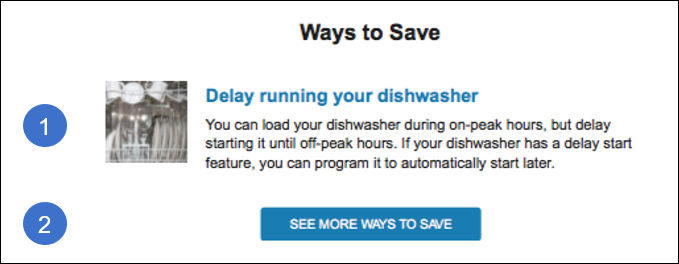 This image shows the BLS Tips module used in TOU Coach emails.