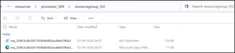 File location view.