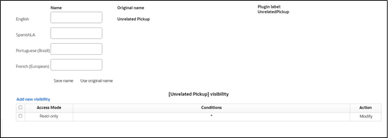 Plugin information page showing the Add new visibility section.