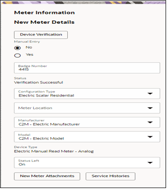 Service Histories button is displayed along with the device details.