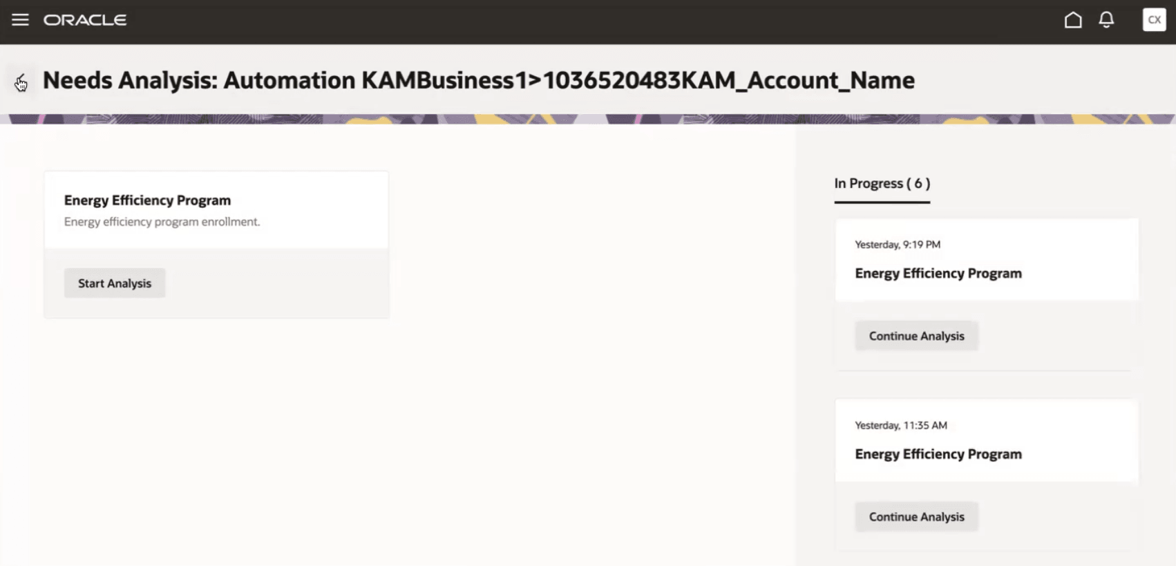 This image shows an example of the Needs Analysis Dashboard This image shows an example of the Needs Analysis Dashboard