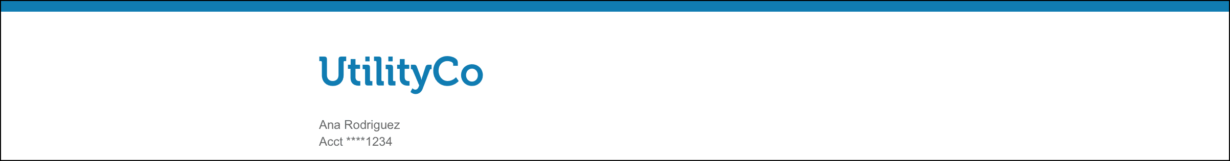 This image shows an example of the header module.