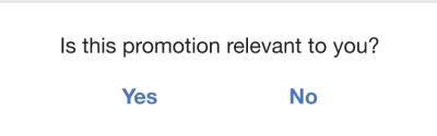 Image of the customer feedback module in the Promotion Report