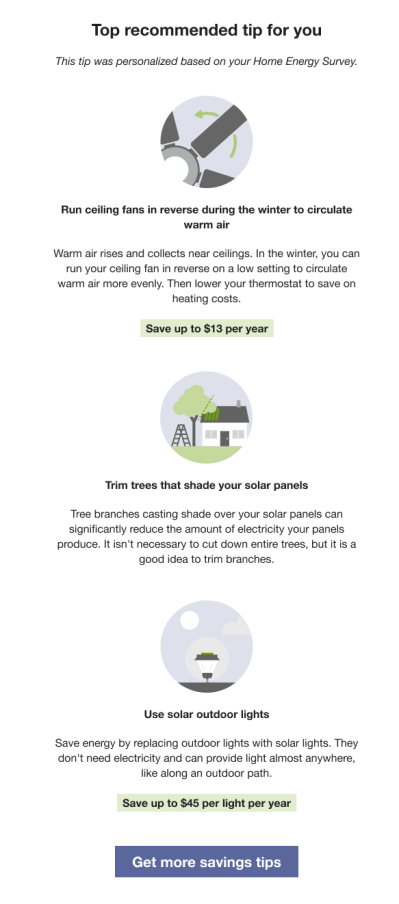 Image of a Solar Report tips design