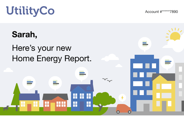 Image of a Welcome Report, Limited Income Welcome Report, and Time of Use Welcome Report header