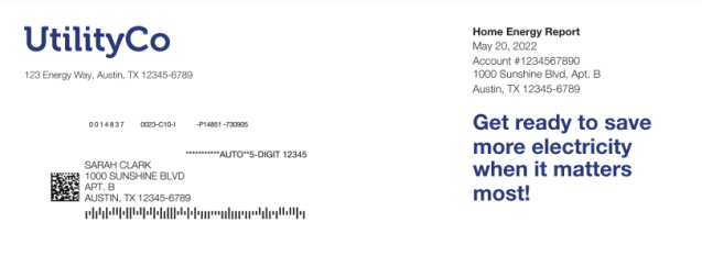 Peak Focused Report Header
