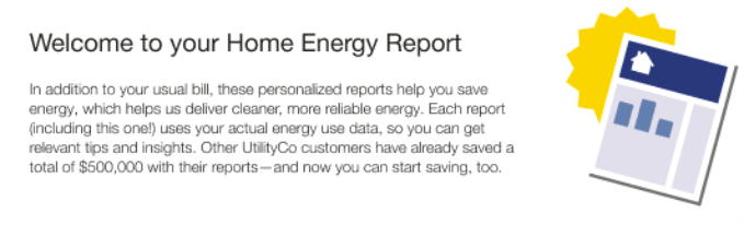Image of a welcome report