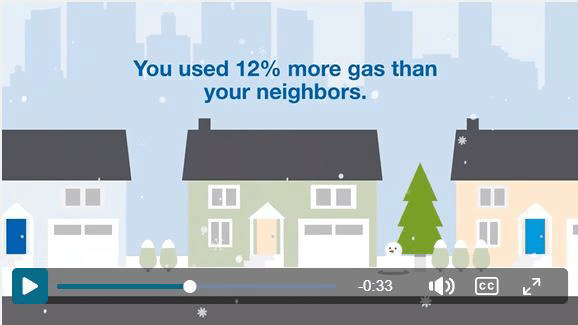Image of an exampke of a personalized video designed to engage utility customers about a utility program