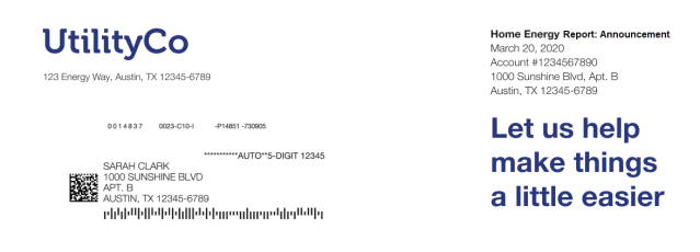 Image of Header module design for the announcement version of the Welcome and Announcement Report