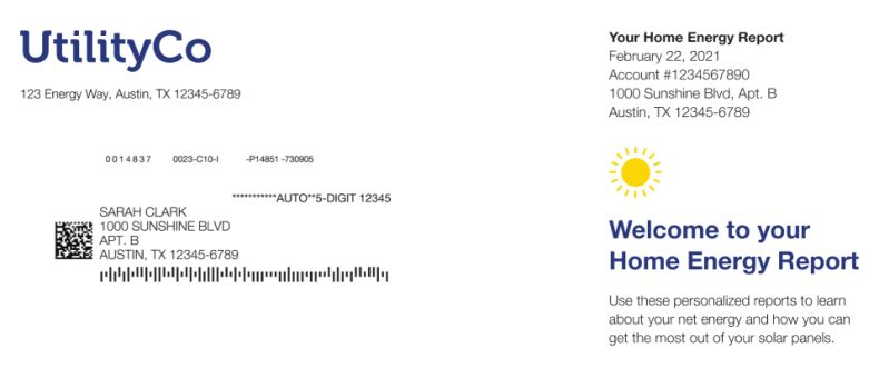 Image of Header module design for the Solar Welcome Report