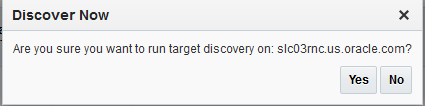 Start the discovery run.