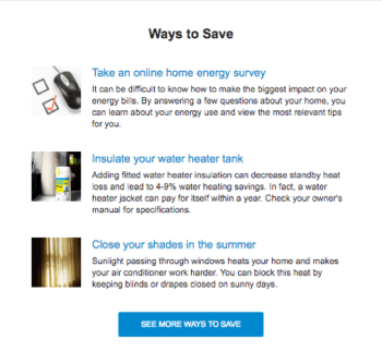 This image shows the Ways to Save module.