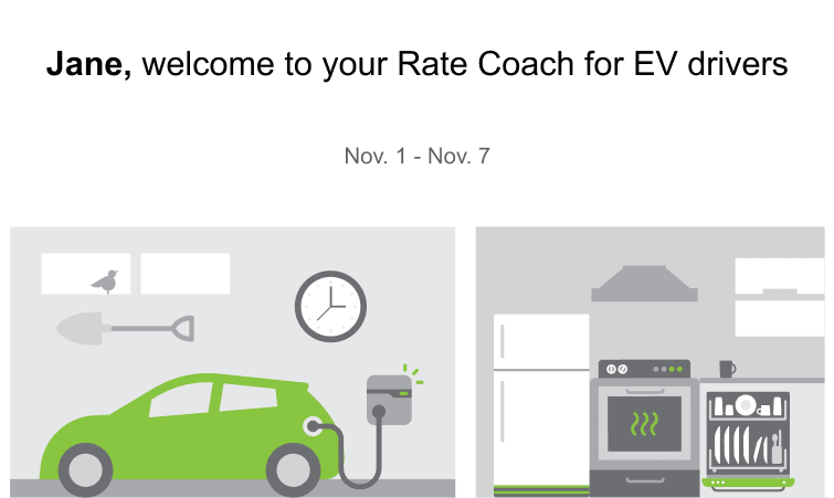 This image shows an example of the EV Hero module.