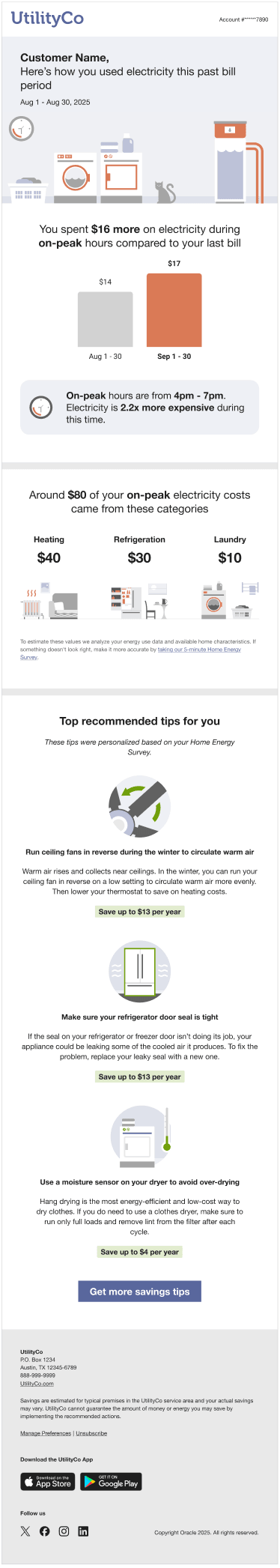 Post-Bill Report email example. Post-Bill Report email example.