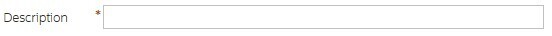 Description text box empty field.