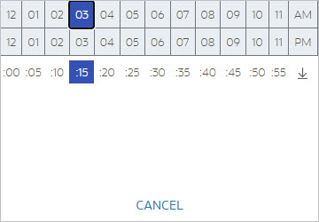 Time Picker Control