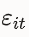 Error term placeholder in the equation