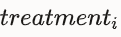 Treatment placeholder in the equation