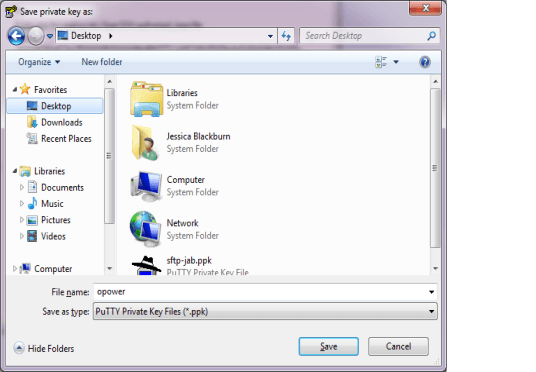 Image of windows explorer window select a location