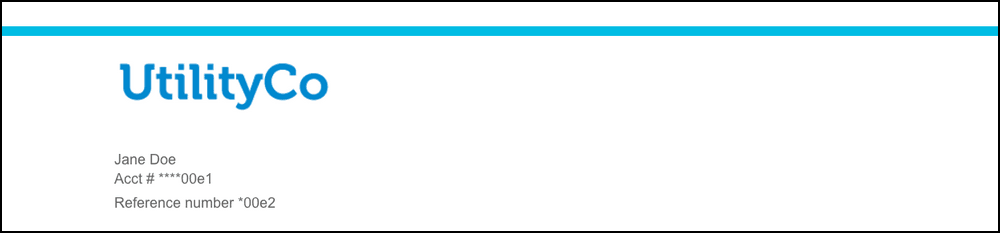 This image shows an example of the header.