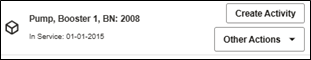 Example of Asset Info and Actions Insight