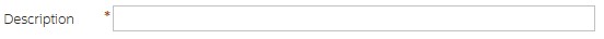 Description text box empty field.