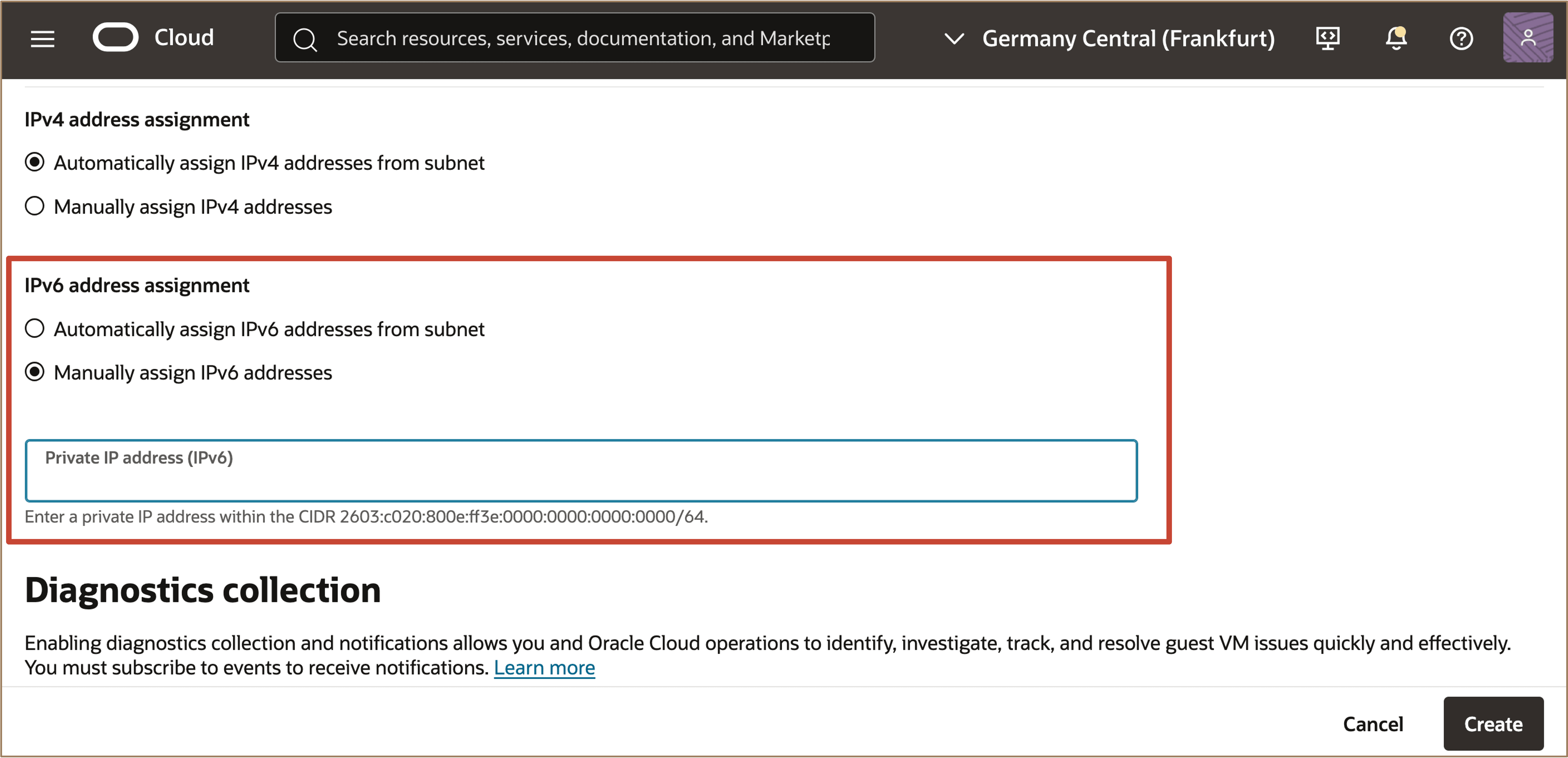 Image showing configure network settings