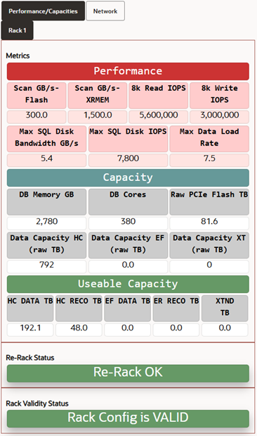 Image 14: Performance/Capacities details