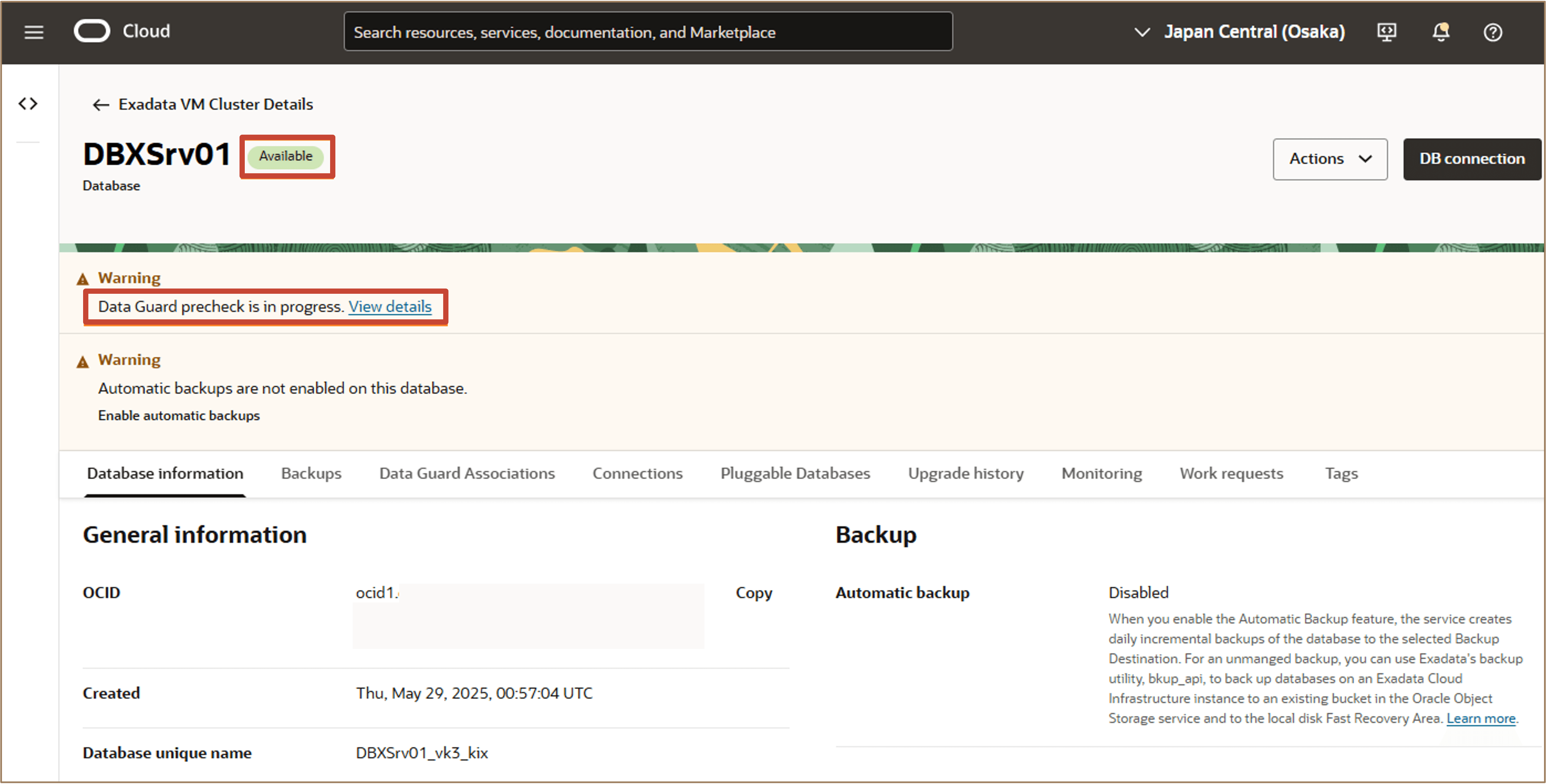 Image showing precheck view details link