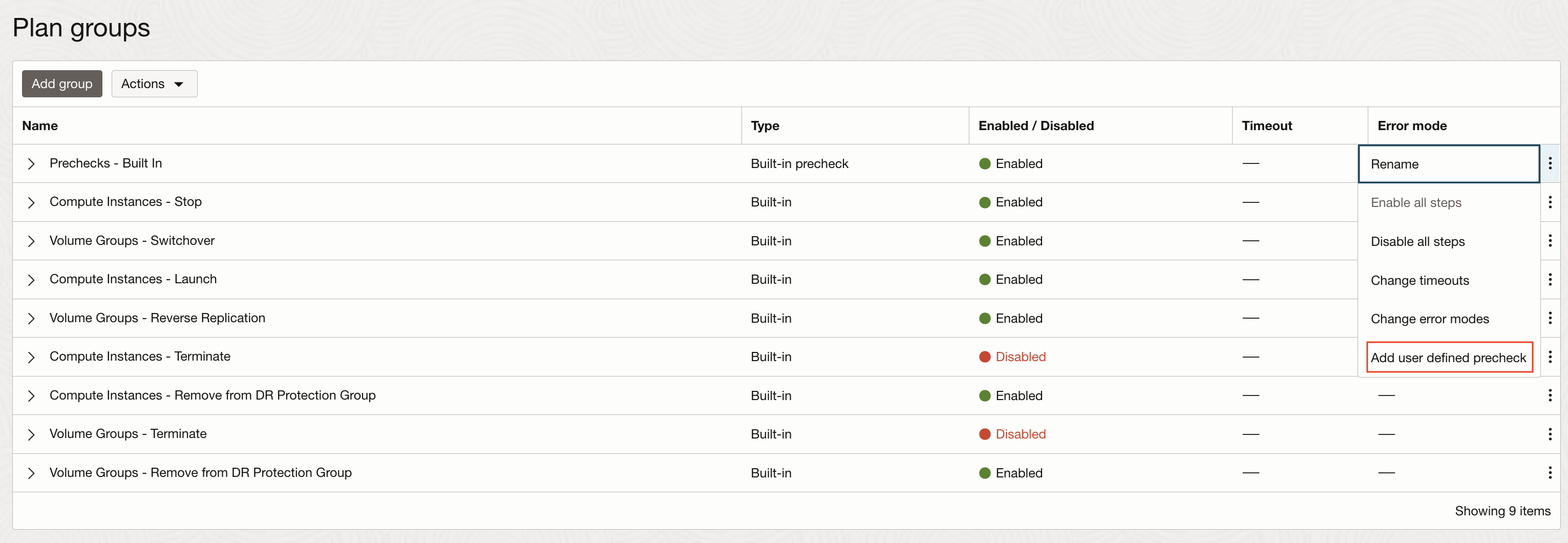 Create Custom Precheck