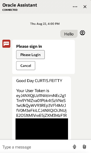Display Authenticated User Diagram