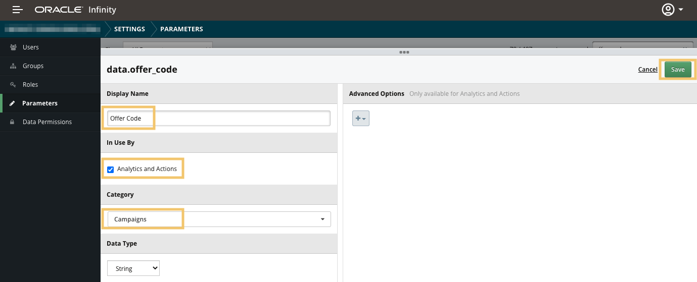 Naming and adding your Offer Code within Analytics and Actions Naming and adding your Offer Code within Analytics and Actions