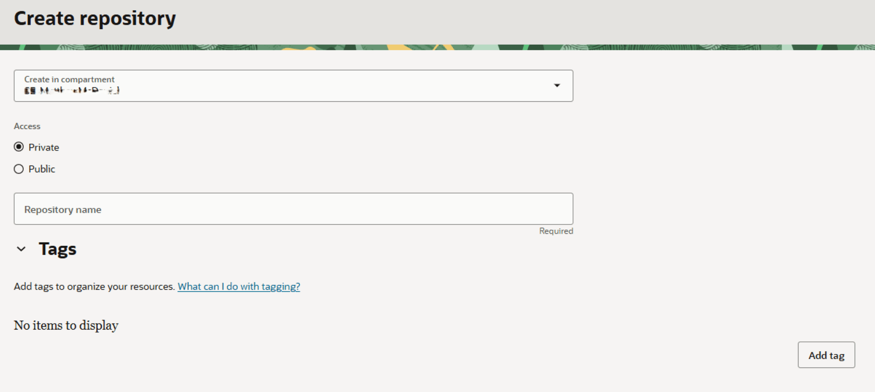 Create container registry