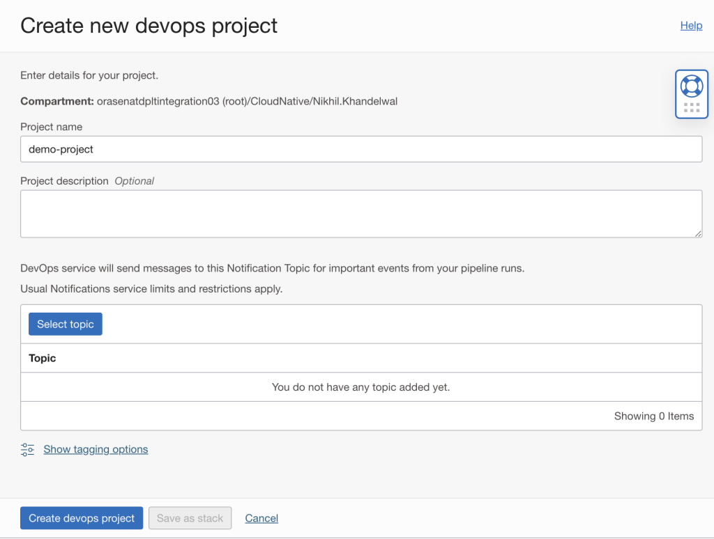 Create DevOps Project