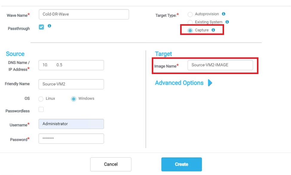 Add Host to Disaster Recovery Wave
