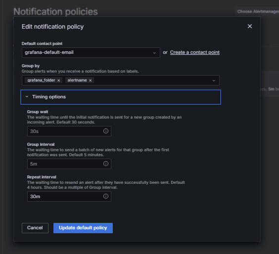 Notification Policy