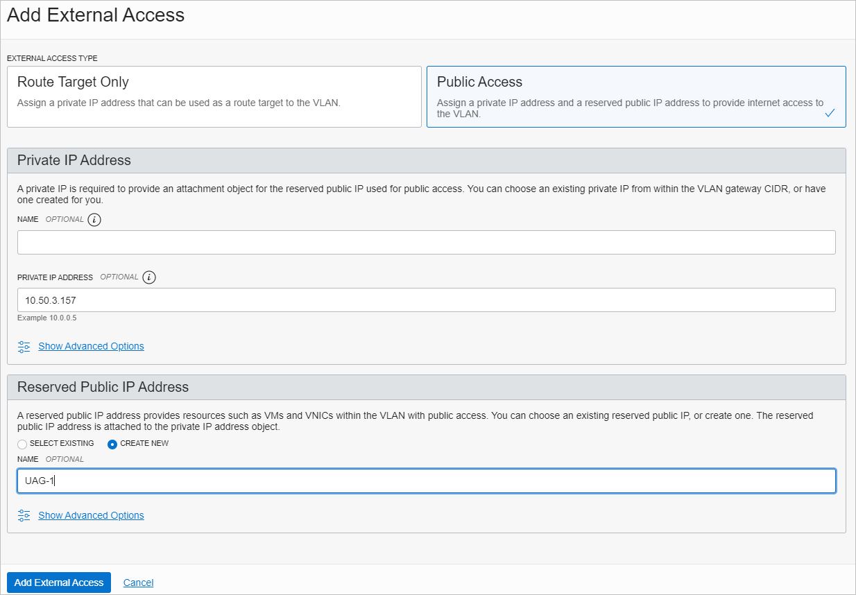 Add an external address