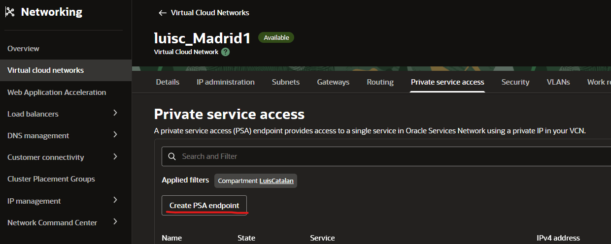 Network PSA config 4