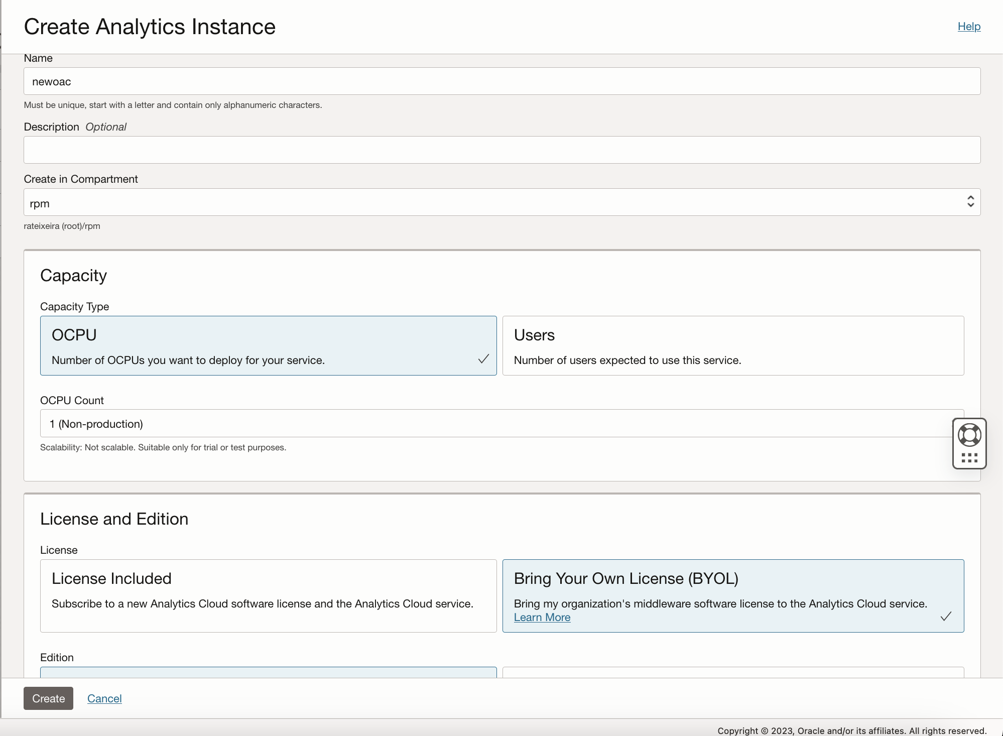 Create Analytics instance