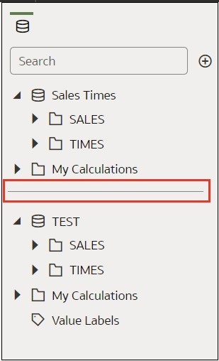 Data Panel with Datasets Not Blended