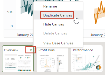 Duplicate Canvas option Duplicate Canvas option