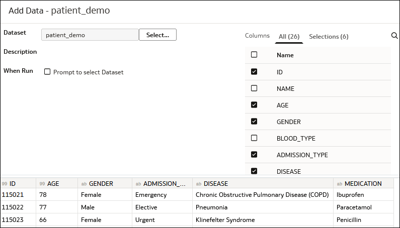 Description of similarity-analysis-select-columns-analyze.png follows